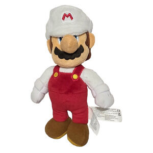 Super Mario 10” Plush FIRE MARIO by Jakks Pacific 2021 Preowned